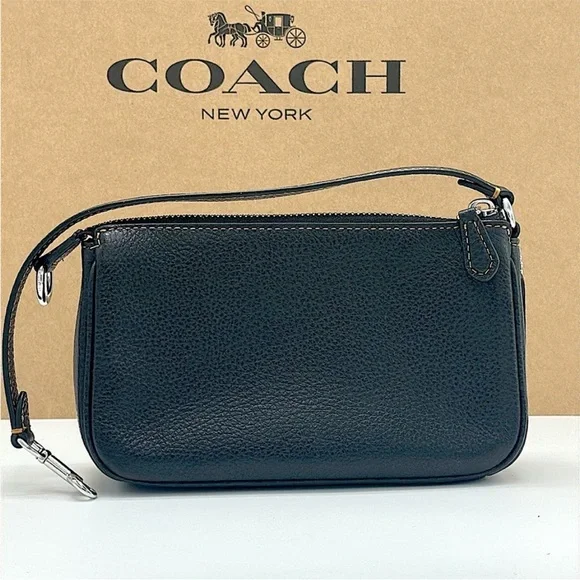 Coach Nolita 19 With Happy Dog Black Leather Bag with Silver Hardware - Picture 6 of 16